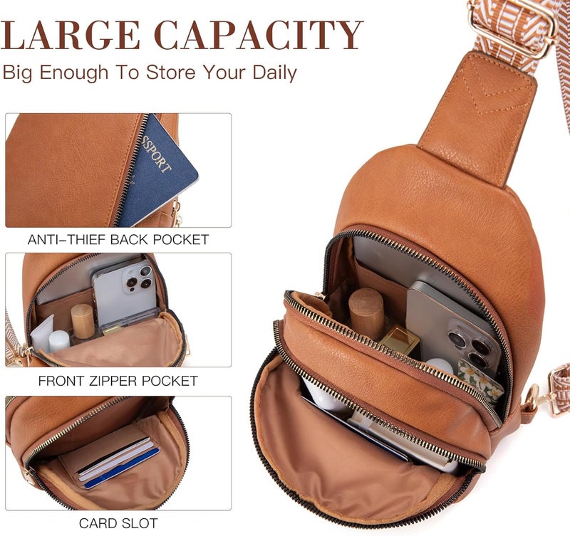Viverte Crossbody Bags for Women Initial Sling Bag Cross Body Fanny Packs Personalized Gifts for Mom Women Wife - Image 3